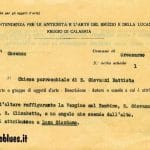 ORSOMARSO - Inventario dei beni culturali fatto nel 1927 - Chiesa S. Giovanni Battista
