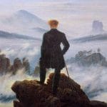 Caspar David Friedrich, Viandante sul mare di nebbia, 1818.